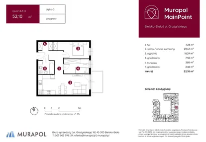 Mieszkanie w inwestycji: Murapol MainPoint
