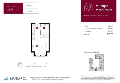 Mieszkanie w inwestycji: Murapol MainPoint