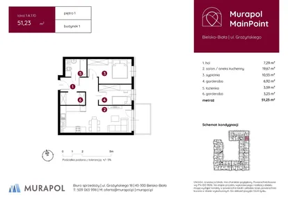Mieszkanie w inwestycji: Murapol MainPoint