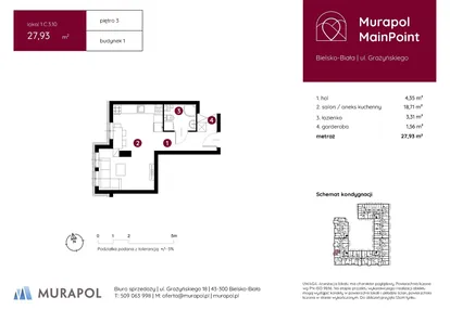Mieszkanie w inwestycji: Murapol MainPoint