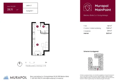 Mieszkanie w inwestycji: Murapol MainPoint