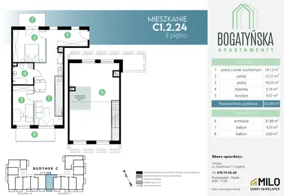 Mieszkanie w inwestycji: Bogatyńska Apartamenty etap 3