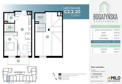 Mieszkanie w inwestycji: Bogatyńska Apartamenty etap 3