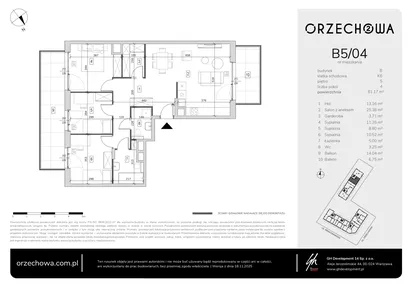 Mieszkanie w inwestycji: Orzechowa 2