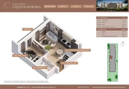 Mieszkanie w inwestycji: Apartamenty Częstochowska