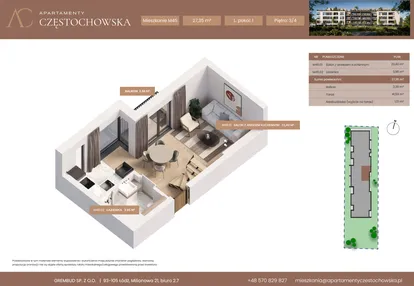 Mieszkanie w inwestycji: Apartamenty Częstochowska