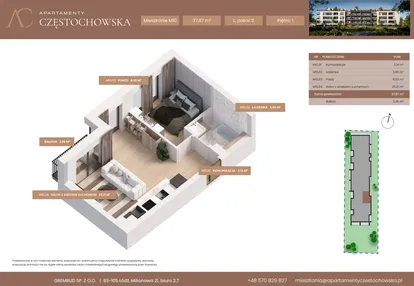 Mieszkanie w inwestycji: Apartamenty Częstochowska
