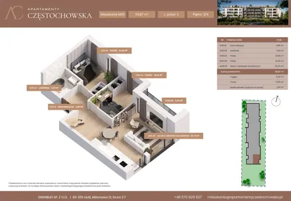 Mieszkanie w inwestycji: Apartamenty Częstochowska