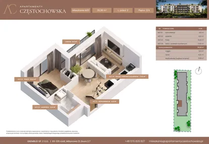 Mieszkanie w inwestycji: Apartamenty Częstochowska
