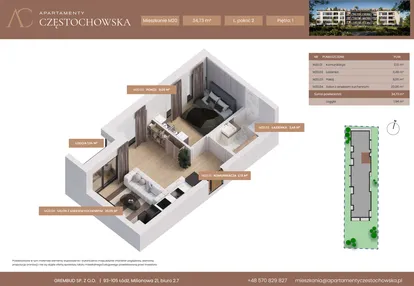 Mieszkanie w inwestycji: Apartamenty Częstochowska