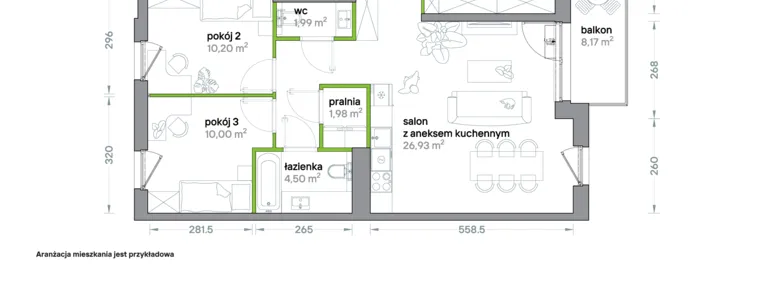 Mieszkanie w inwestycji: Podhalańska Vita