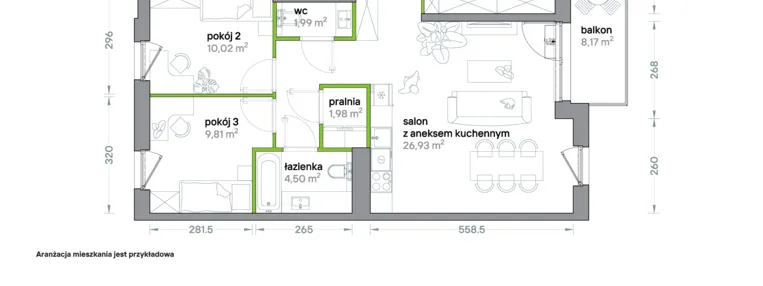Mieszkanie w inwestycji: Podhalańska Vita