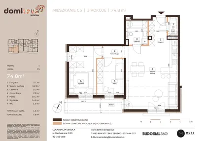 Mieszkanie w inwestycji: Domkove Widzew