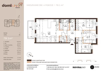 Mieszkanie w inwestycji: Domkove Widzew
