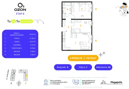 Mieszkanie w inwestycji: Osiedle Ozon etap VIII
