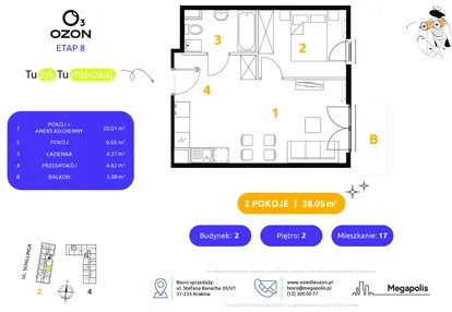 Mieszkanie w inwestycji: Osiedle Ozon etap VIII