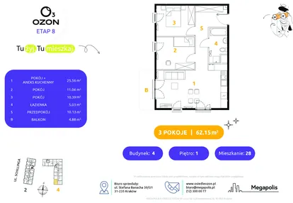 Mieszkanie w inwestycji: Osiedle Ozon etap VIII
