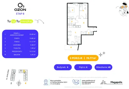 Mieszkanie w inwestycji: Osiedle Ozon etap VIII
