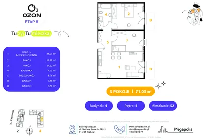 Mieszkanie w inwestycji: Osiedle Ozon etap VIII