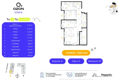 Mieszkanie w inwestycji: Osiedle Ozon etap VIII