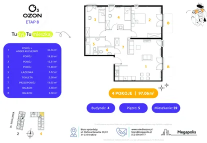 Mieszkanie w inwestycji: Osiedle Ozon etap VIII