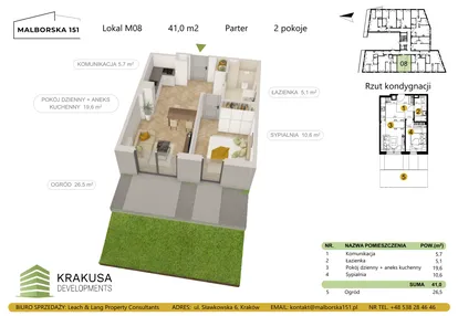 Mieszkanie w inwestycji: Malborska 151