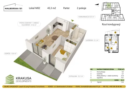 Mieszkanie w inwestycji: Malborska 151