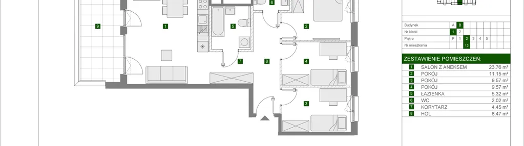 Mieszkanie w inwestycji: Osiedle Urbino etap 4.1