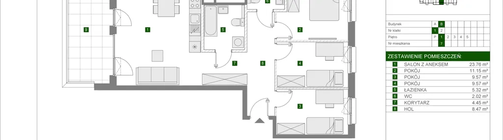 Mieszkanie w inwestycji: Osiedle Urbino etap 4.1