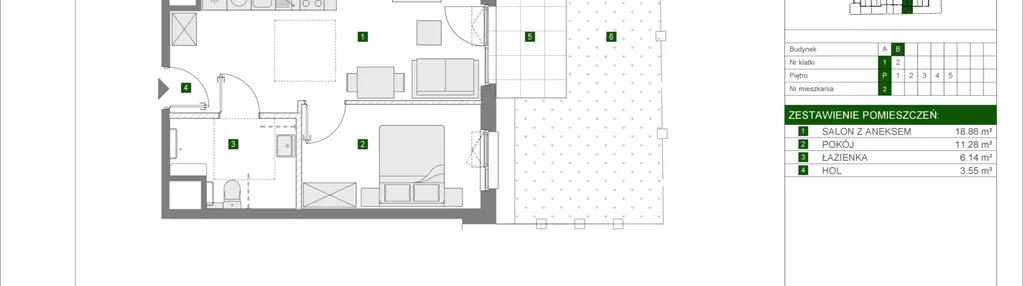 Mieszkanie w inwestycji: Osiedle Urbino etap 4.1