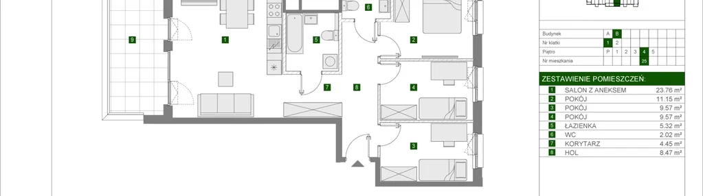 Mieszkanie w inwestycji: Osiedle Urbino etap 4.1