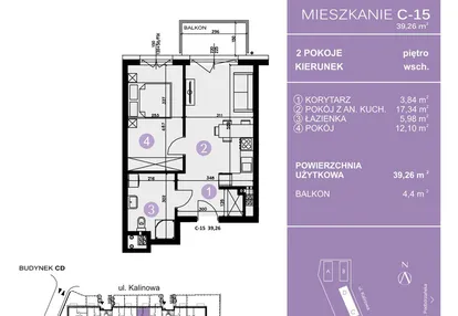 Mieszkanie w inwestycji: AURA Warszewo bud. C i D