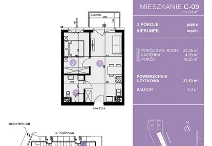 Mieszkanie w inwestycji: AURA Warszewo bud. C i D