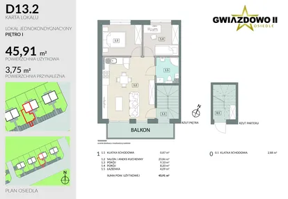 Mieszkanie w inwestycji: Gwiazdowo II