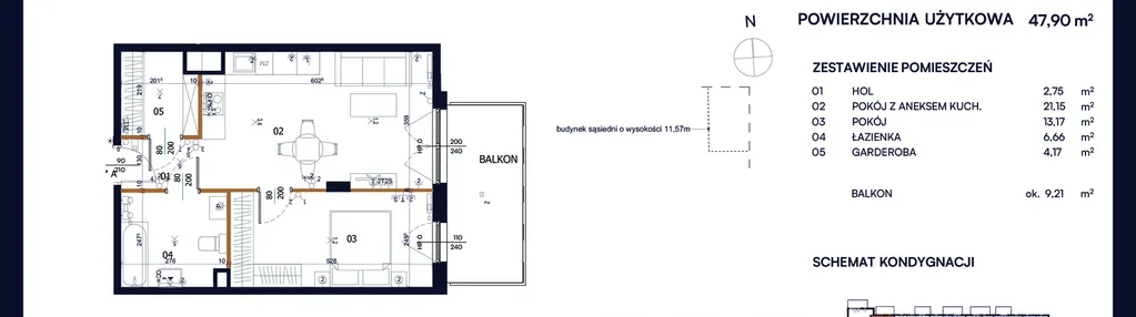 Mieszkanie w inwestycji: Kacpury Residence