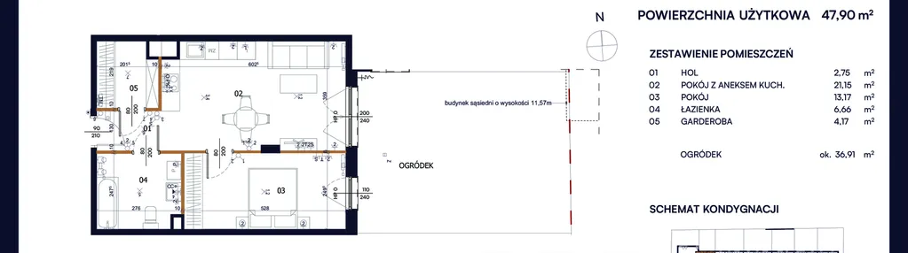 Mieszkanie w inwestycji: Kacpury Residence