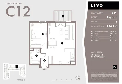 Mieszkanie w inwestycji: Livo