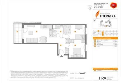 Mieszkanie w inwestycji: Apartamenty Literacka etap 2.2