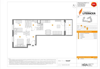 Mieszkanie w inwestycji: Apartamenty Literacka etap 2.2