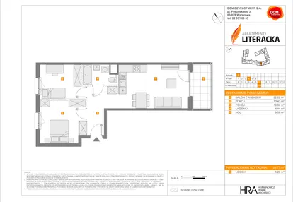 Mieszkanie w inwestycji: Apartamenty Literacka etap 2.2