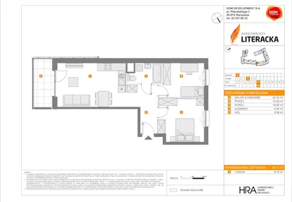 Mieszkanie w inwestycji: Apartamenty Literacka etap 2.2