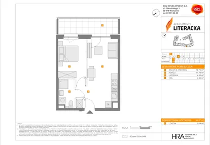 Mieszkanie w inwestycji: Apartamenty Literacka etap 2.2