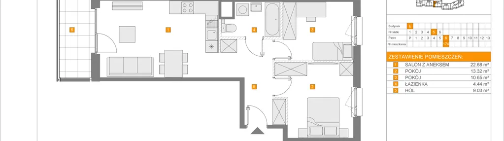 Mieszkanie w inwestycji: Apartamenty Literacka etap 2.2