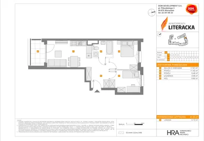 Mieszkanie w inwestycji: Apartamenty Literacka etap 2.2