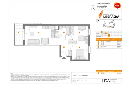 Mieszkanie w inwestycji: Apartamenty Literacka etap 2.2