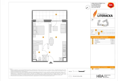 Mieszkanie w inwestycji: Apartamenty Literacka etap 2.2