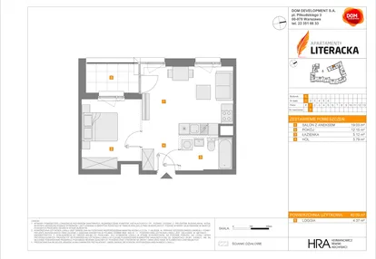 Mieszkanie w inwestycji: Apartamenty Literacka etap 2.2