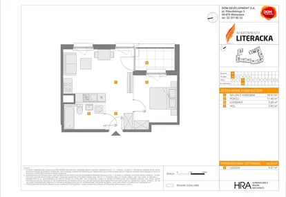 Mieszkanie w inwestycji: Apartamenty Literacka etap 2.2