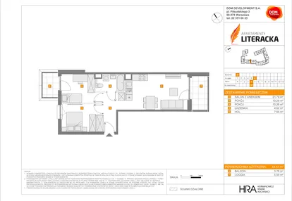 Mieszkanie w inwestycji: Apartamenty Literacka etap 2.2