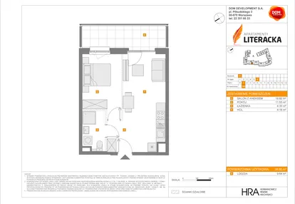 Mieszkanie w inwestycji: Apartamenty Literacka etap 2.2